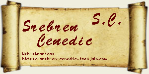 Srebren Čenedić vizit kartica